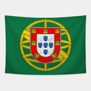 Portugal / Vintage Style Crest Design Tapestry