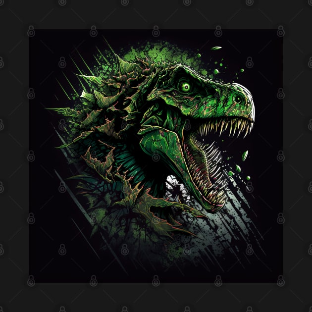 Dinosaur T-REX Jurrasic design by Buff Geeks Art