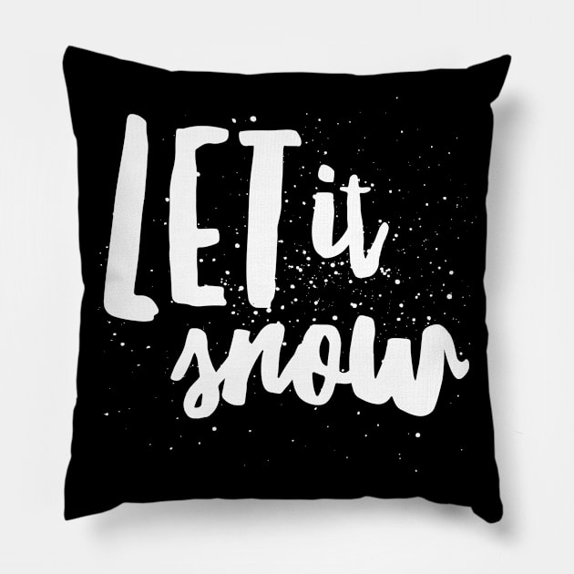 Let it snow Pillow by Salahofproduct