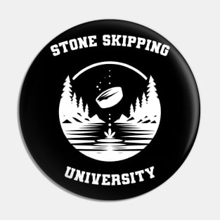 Stone Skipping University Stone Skipping Skimming Pin