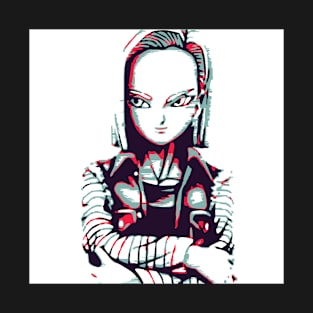 cyborg android 18 T-Shirt