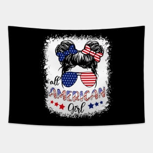 All American Girls 4th of July Daughter USA Tapestry