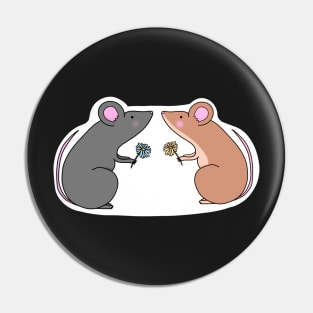 Two happy lil mice Pin