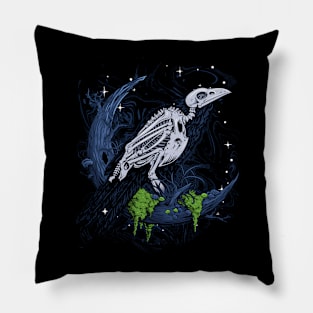 Bird Skull Pillow