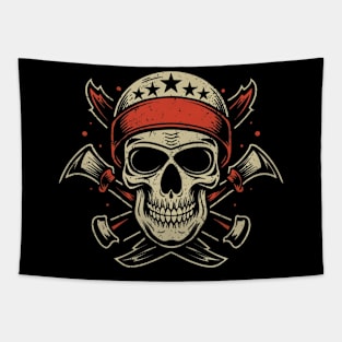 Death or Glory Skull Tattoo Tapestry