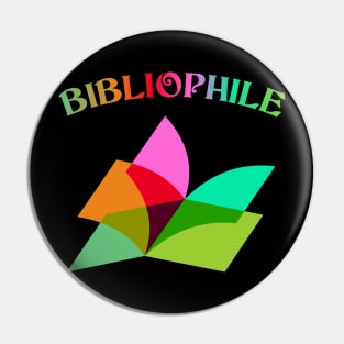 Bibliophile' rainbow Pin