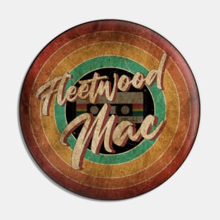 Fleetwood Mac Vintage Circle Art Pin