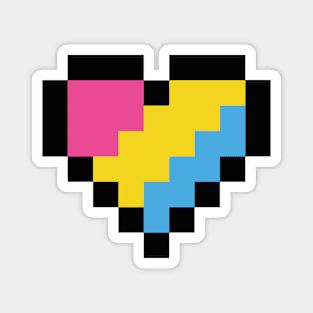 Pansexual heart Magnet