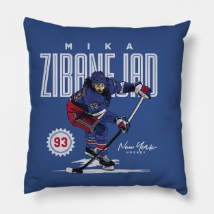 Mika Zibanejad New York R Cover Pillow