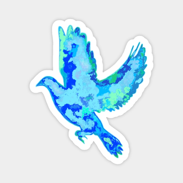 Earth Dove Silhouette Magnet by Art by Deborah Camp