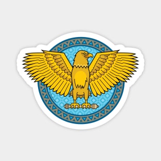 Glorious Gold Eagle Shield Magnet