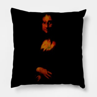 Mona Lisa Dark Pillow