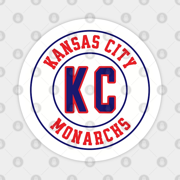 KC - Kansas City Monarchs Negro League Baseball Magnet by UrbanLifeApparel