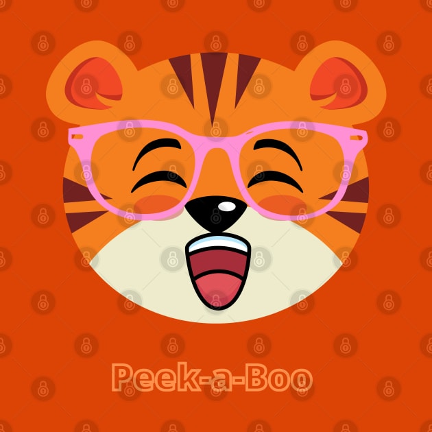 Peek-a-Boo Tiger by Just a Cute World