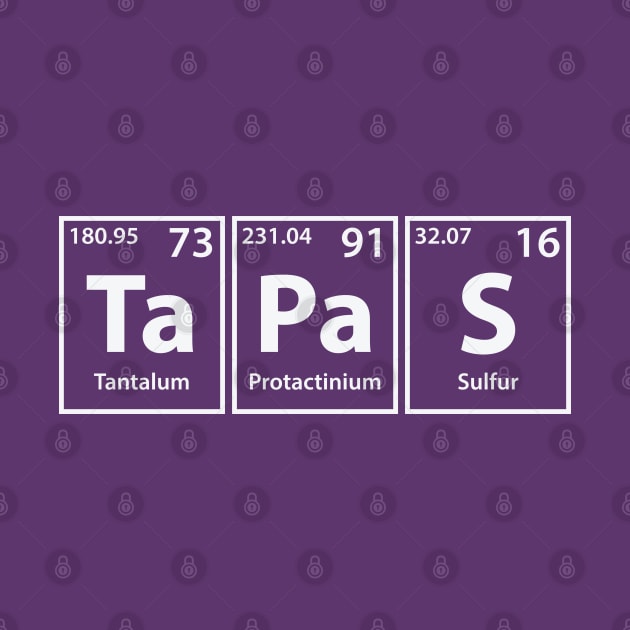 Tapas (Ta-Pa-S) Periodic Elements Spelling by cerebrands