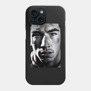 Determination and Grit: A Closeup Portrait of a Rugby Warrior Phone Case