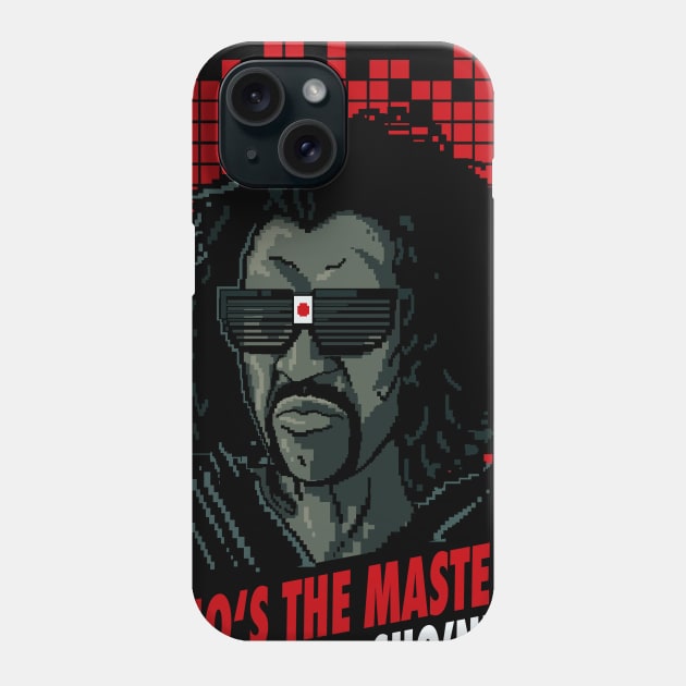 Shonuff-Who's The Master 16-Bit Phone Case by BlackActionTeesOnDemand