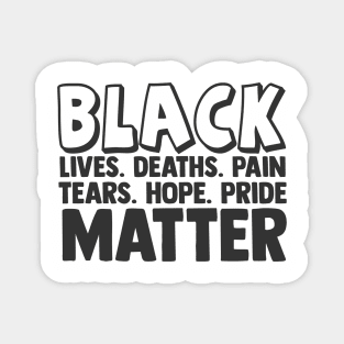 Black Lives Matter, Civil Rights, I can't Breathe, Black Power Magnet