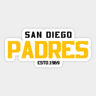 Throwback San Diego Padres by © Buck Tee Originals - San Diego Padres -  Sticker