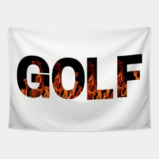 Golf Fire Tapestry