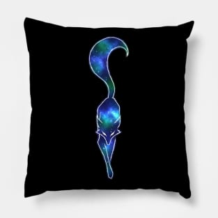 Silent Fox - Galaxy - Blue Pillow