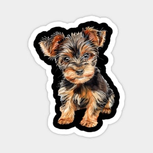 Puppy Australian Silky Terrier Magnet