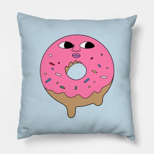 Curious Donut Man Pillow