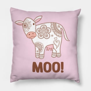 Paisley Cow Print - Moo Pillow