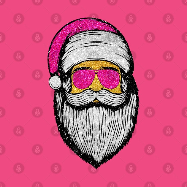 Pink Santa Claus, Christmas Lights Pink Santa by Fashion planet