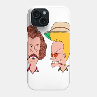 Beavis and Butthead in the style of Fear and Loathing in Las Vegas Phone Case