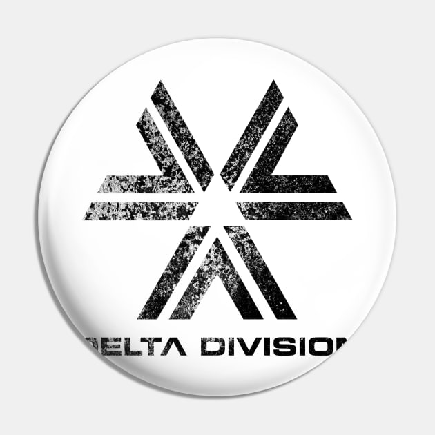 Almost Human Delta Division (Black) Pin by L. Marco Miranda