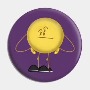 Weird Face Emoji Pin