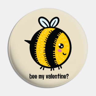 Oh Honey, Will you Bee my Valentine? Pin