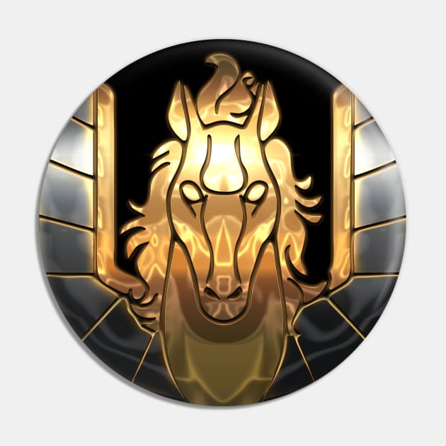 Pegasus Bronze Pin by FallingStar