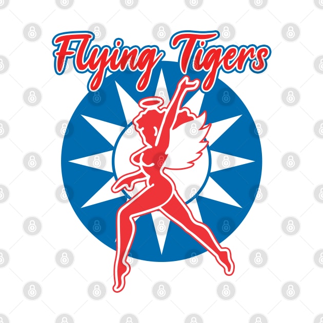 Flying Tigers WWII Hell's Angels Insignia by Mandra