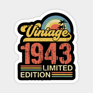 Retro vintage 1943 limited edition Magnet