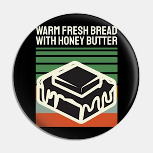 Vintage Warm Fresh Bread With Honey Butter Pin