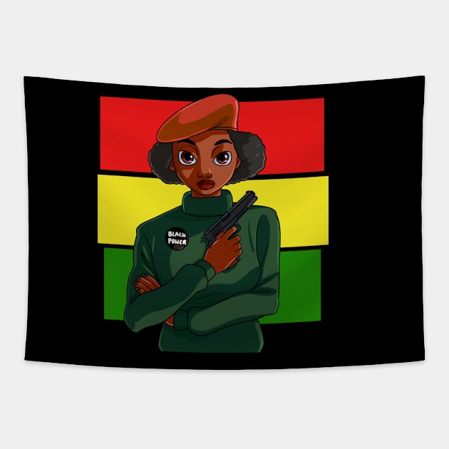 Black Panther Party Tapestry by Noseking