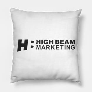 High Beam Marketing Tee (Black Logo 1 Variant) Pillow