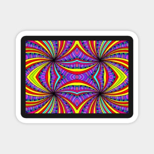 Psychedelic Abstract colourful work 137 Magnet