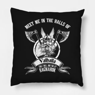 Odin or Wodan Valhalla Viking Warrior Ragnar Norse T-Shirt Pillow