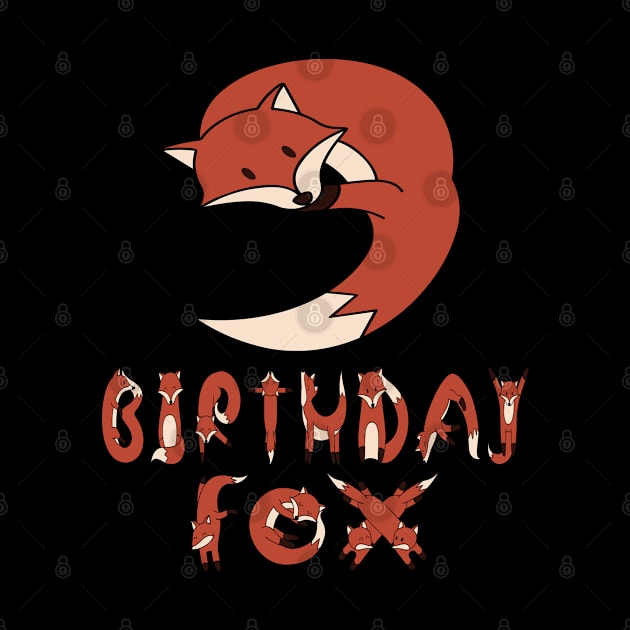 9th Birthday Fox Lover 9 Years Old Boys And Girls Party graphic by Grabitees