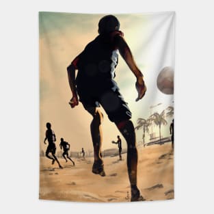 Beach Soccer Tapestry