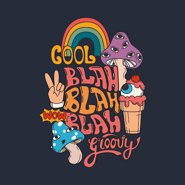 Blah Blah Blah Trippy Mushroom by SSO Symbol