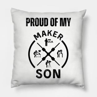 Proud of My Maker Son Alt Pillow