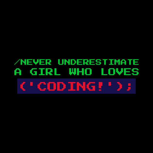 Never Underestimate a Girl Who Loves Coding by WizardingWorld