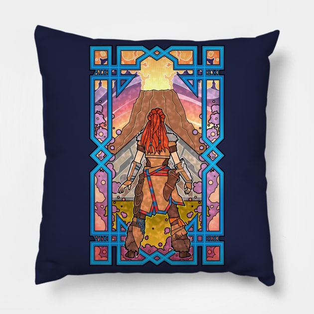 HZD Glass - Legend of Aloy Pillow by VixPeculiar