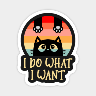 Rebellious Cat Design - Express Your Independence Magnet