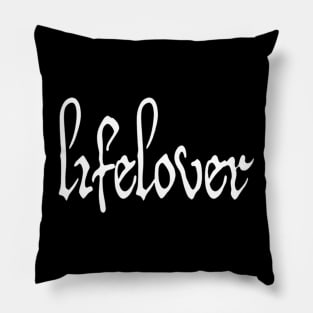 Lifelover Logo | Black Metal Pillow