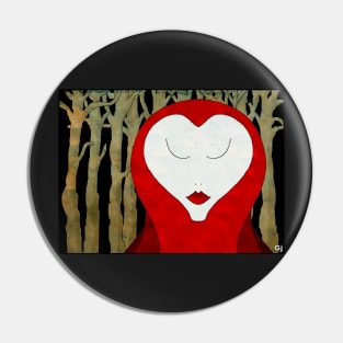 Child in Red Hood Pin